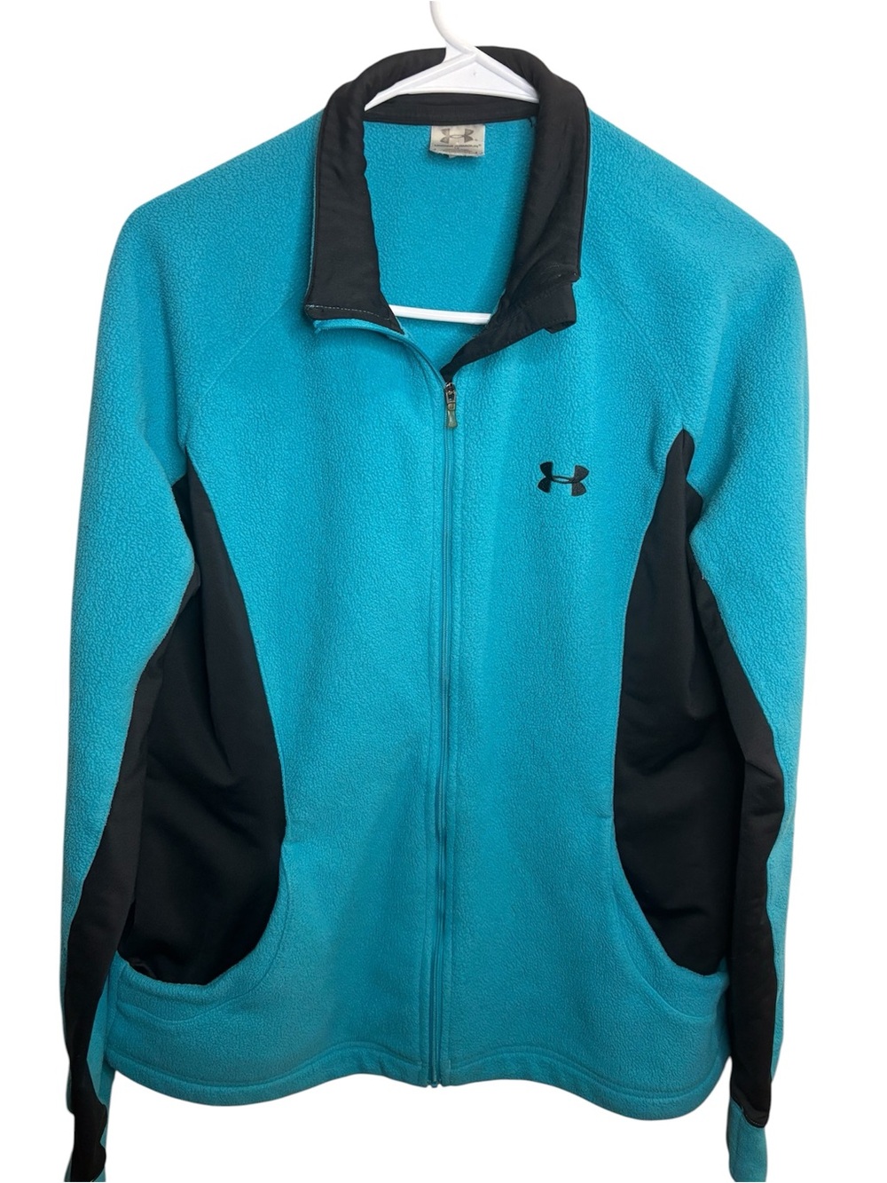 Under Armour Blue and Black Full-Zip Fleece Jacket